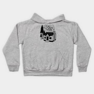 Cabin fever camping tee Kids Hoodie